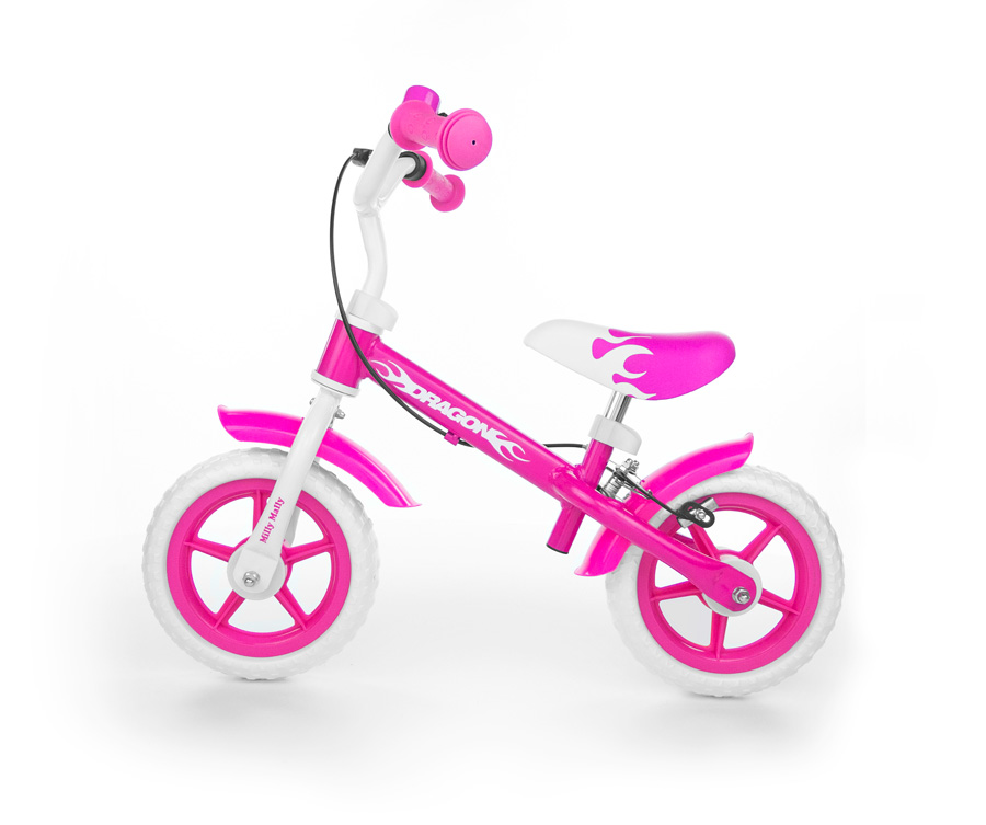 

Беговел MILLY MALLY Dragon с тормозом. Розовый (0160)