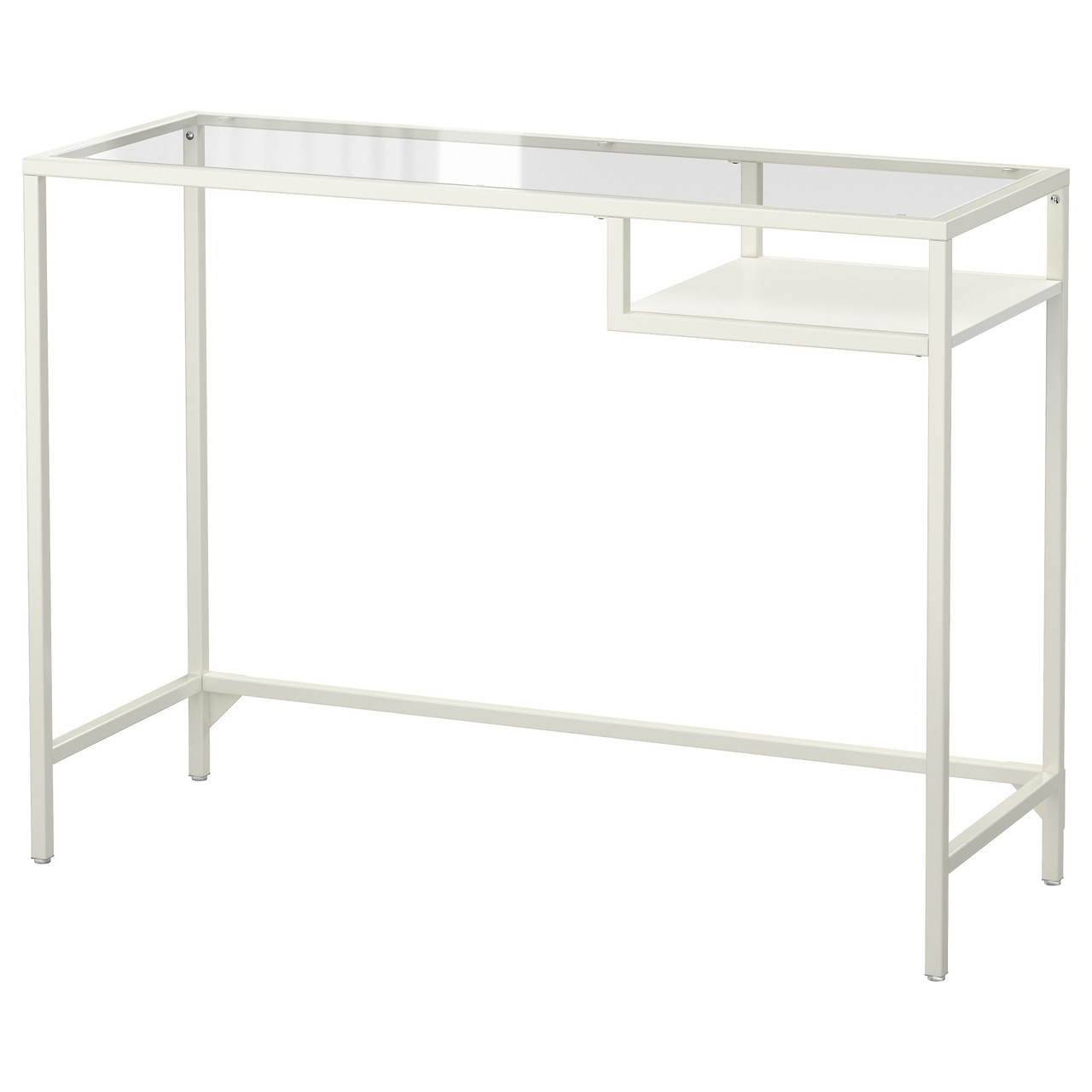 

Компьютерный стол IKEA VITTSJO стекло белый 403.034.44