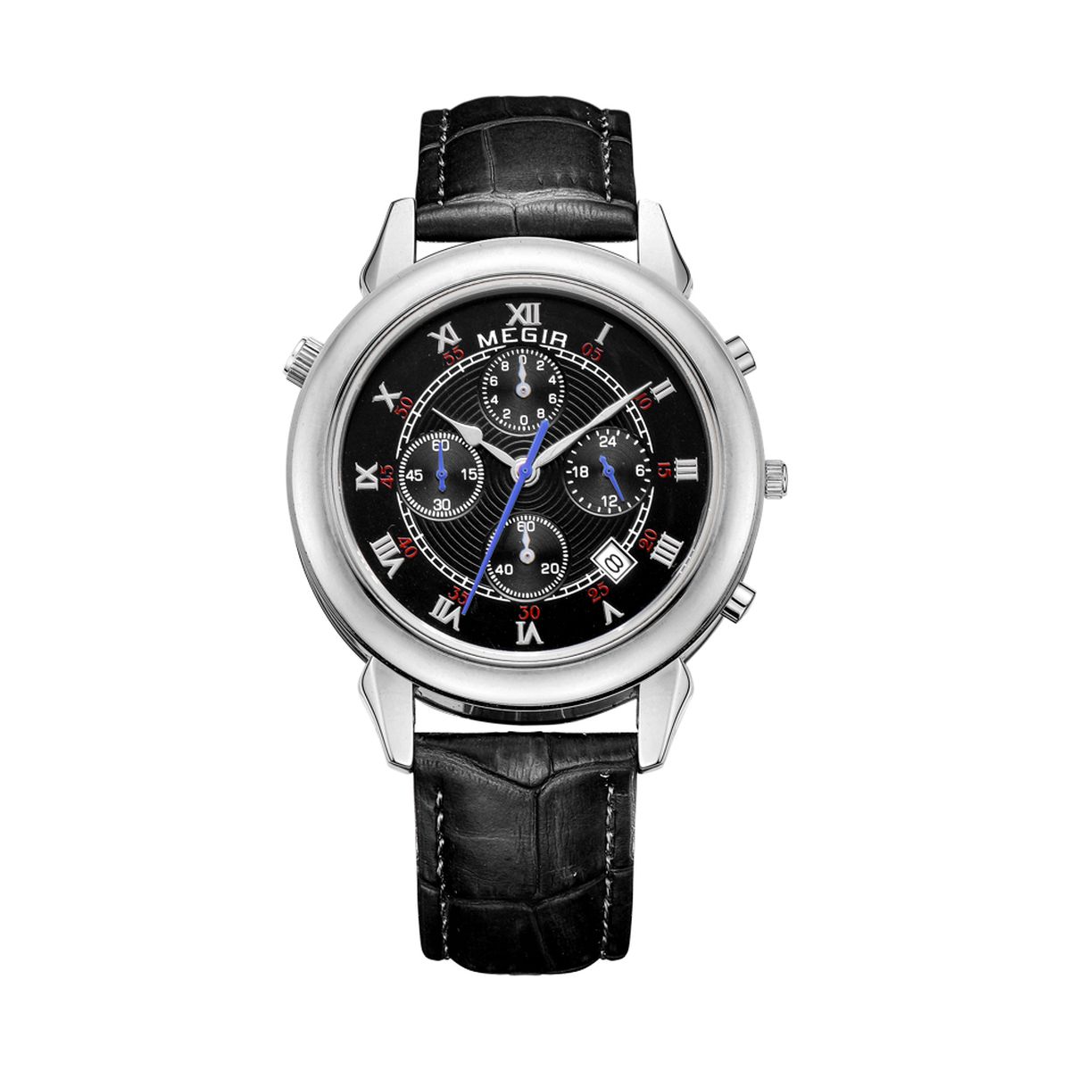

Часы Megir Silver Black MG2013 (ML2013GBK-1)