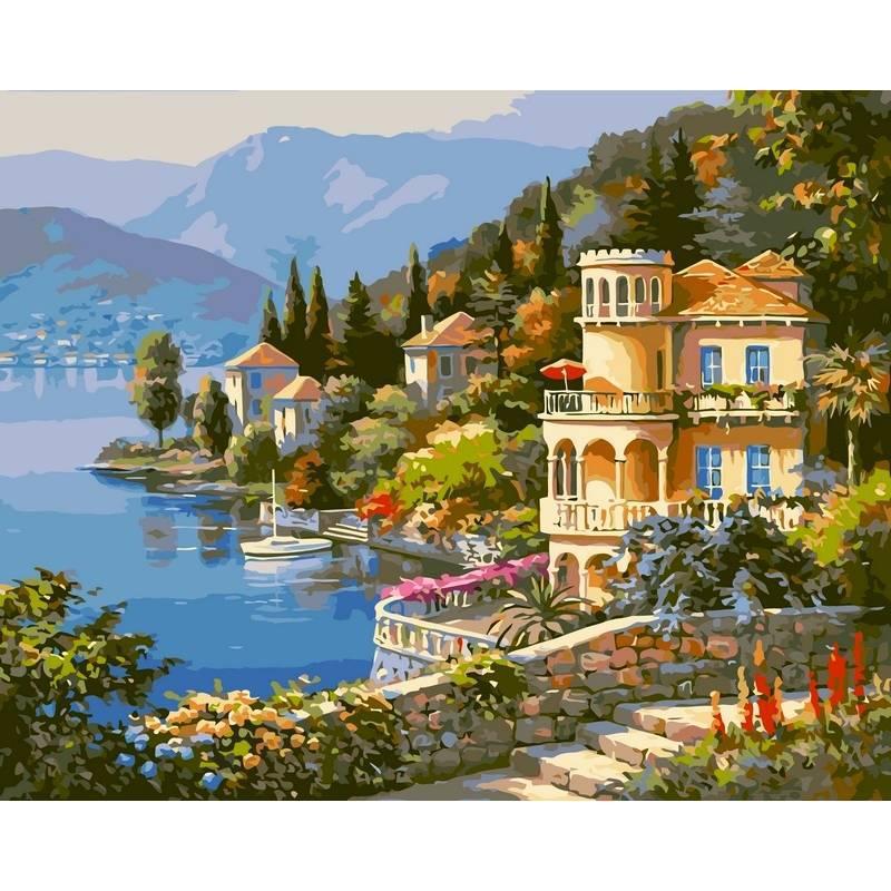 

Картина по номерам VPS019 Цветущее побережье. Худ. Ким Сунг, 50x65 см., Babylon