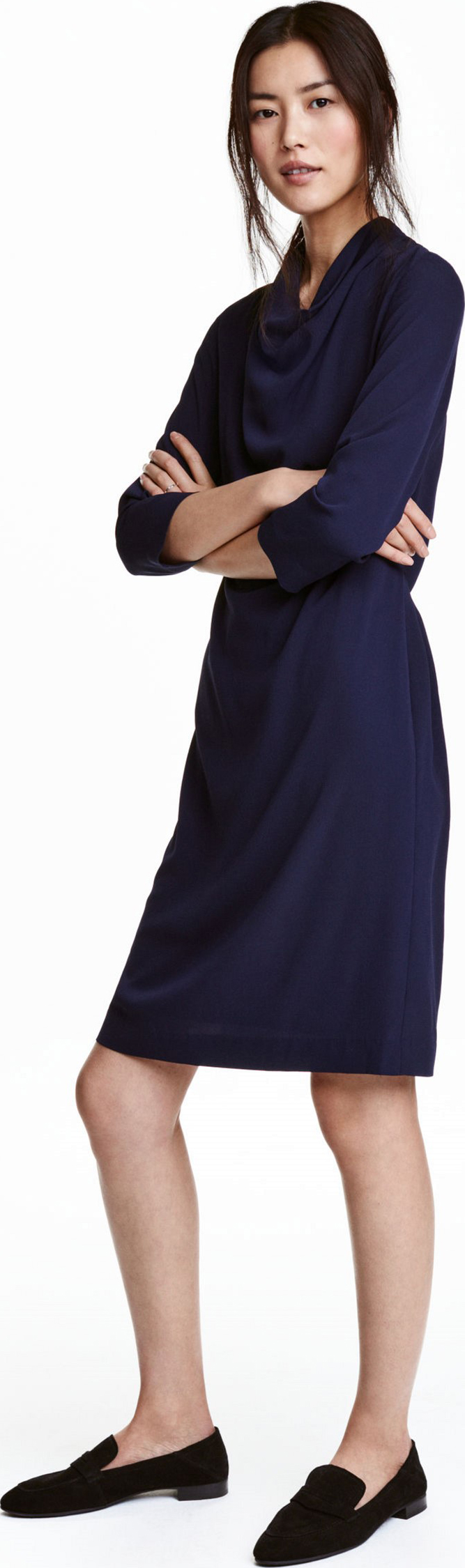 

Платье H&M 0453266  Синее, Платье H&M 0453266 42 Синее