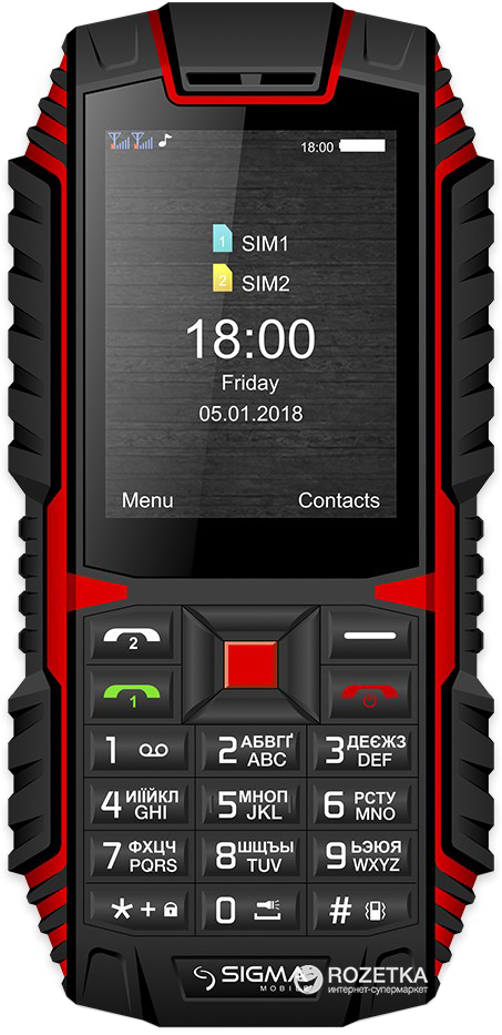 

Мобильный телефон Sigma mobile X-treme DT68 Black/Red