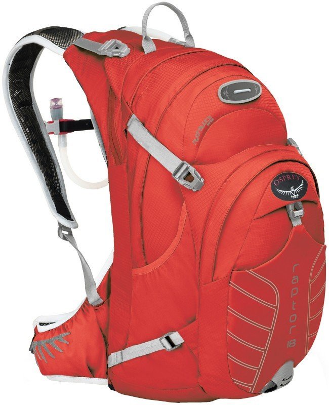 

Велосипедный рюкзак Osprey RAPTOR 18 Madcap red / Размер 16-24л
