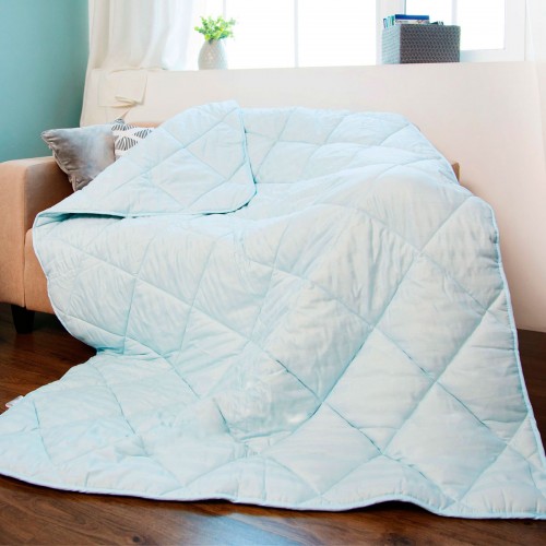 

Одеяло SoundSleep Color Dreams в сатине 140х205 см голубое