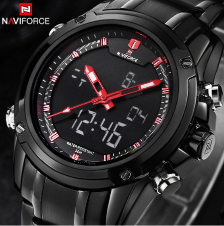 

Мужские наручные часы Naviforce Aero спортивные с подсветкой