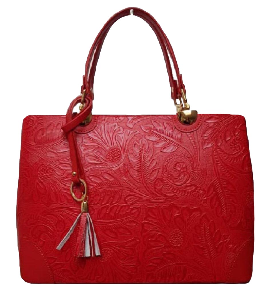 

Женская кожаная сумка Bottega Carele BC143 red