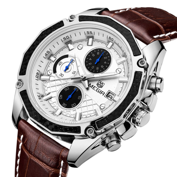 

Мужские классические кварцевые часы Megir Chronometr 1045