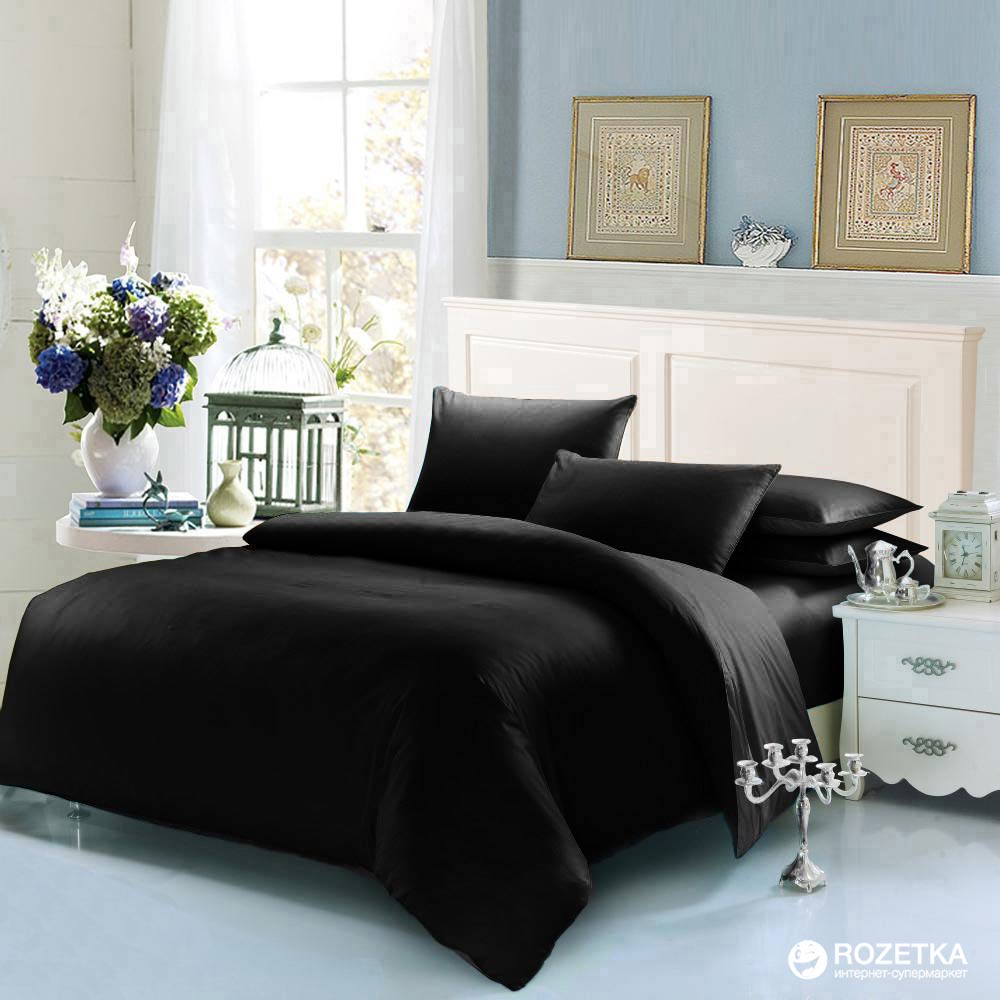 

Простынь на резинке U-tek Home Sateen 180x190х25 см Black