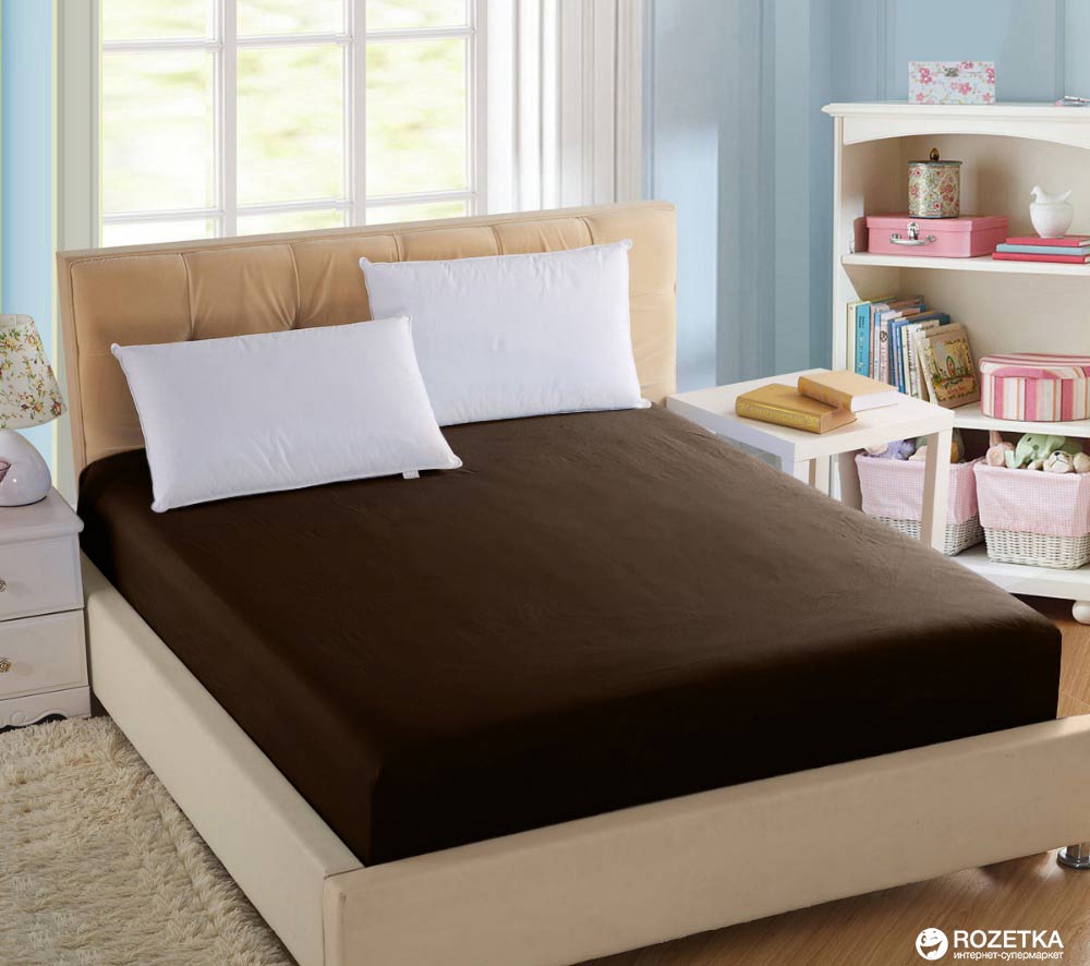 

Простынь на резинке U-tek Home Sateen 180x190х25 см Dark Chocolate