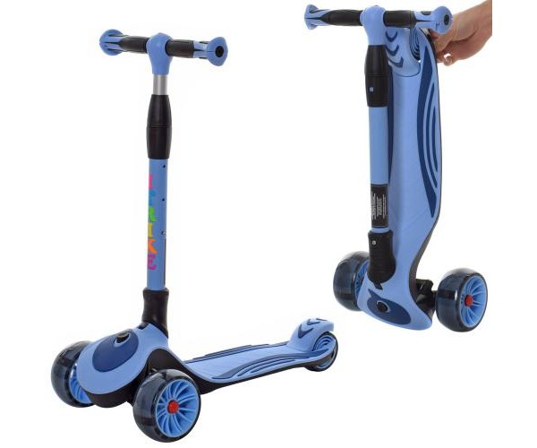 

Трехколесный самокат Scooter maxi JR3060-25-BL складной, Синий