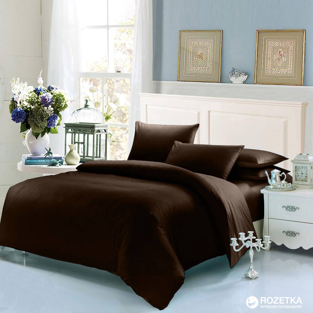 

Комплект постельного белья U-tek Home Sateen 145x210 см Dark Chocolate