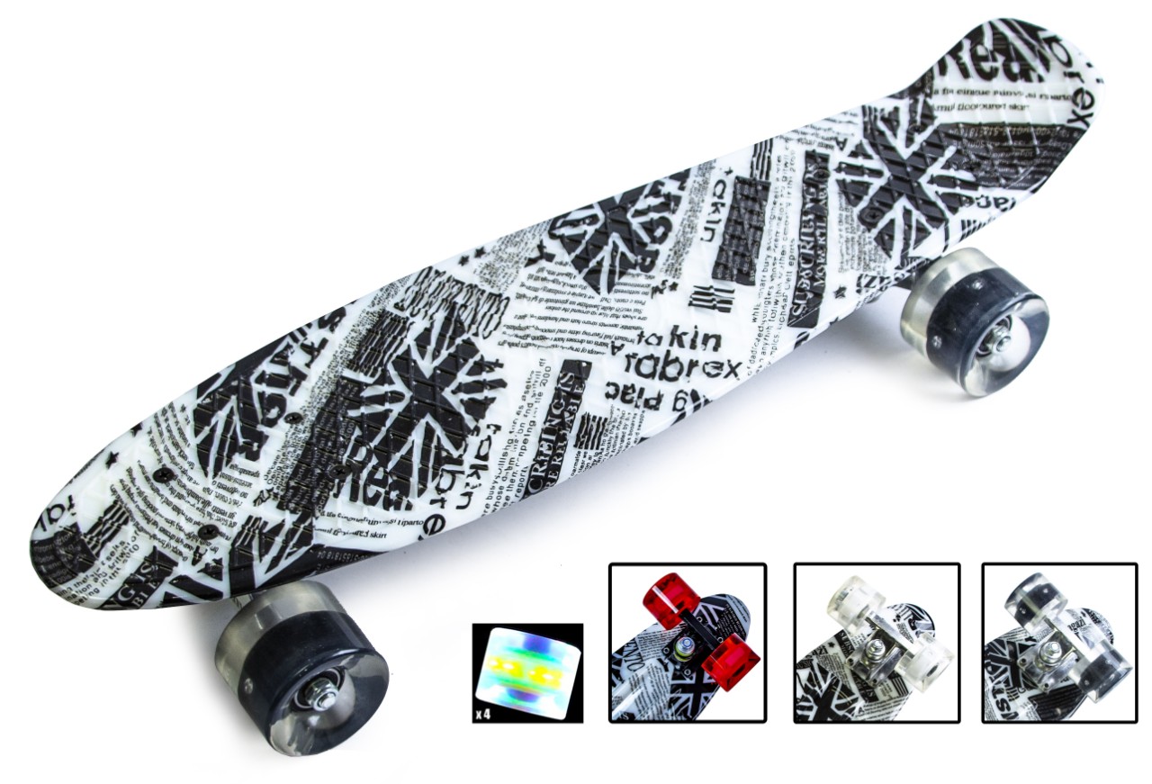 

Penny Board"British item". Светящиеся колеса.
