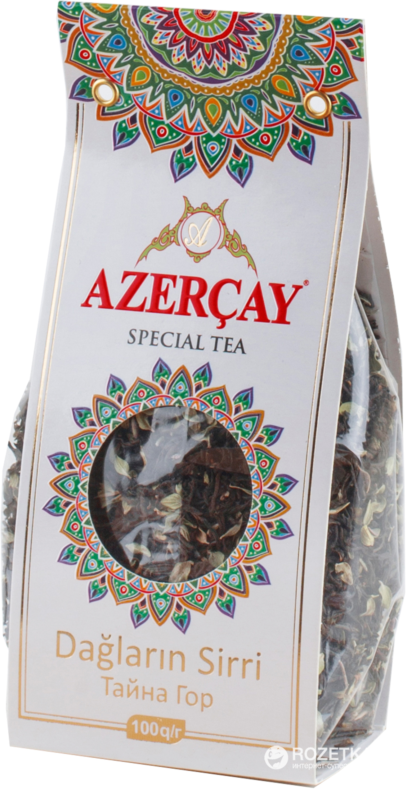 Чай Azerçay Тайна Гор Черный среднелистовой с чабрецом 100 г ...