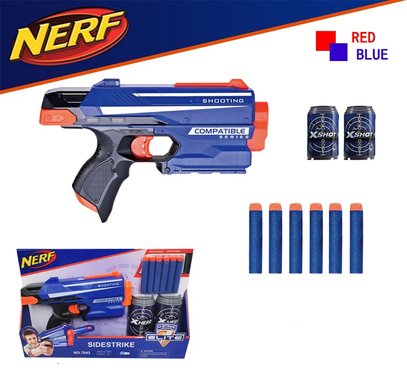 

Бластер 7043 NERF з м'якими патронами та банками-мішенями