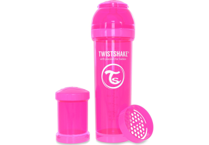 

Twistshake антиколиковая бутылочка 330 мл, розовый (78013)