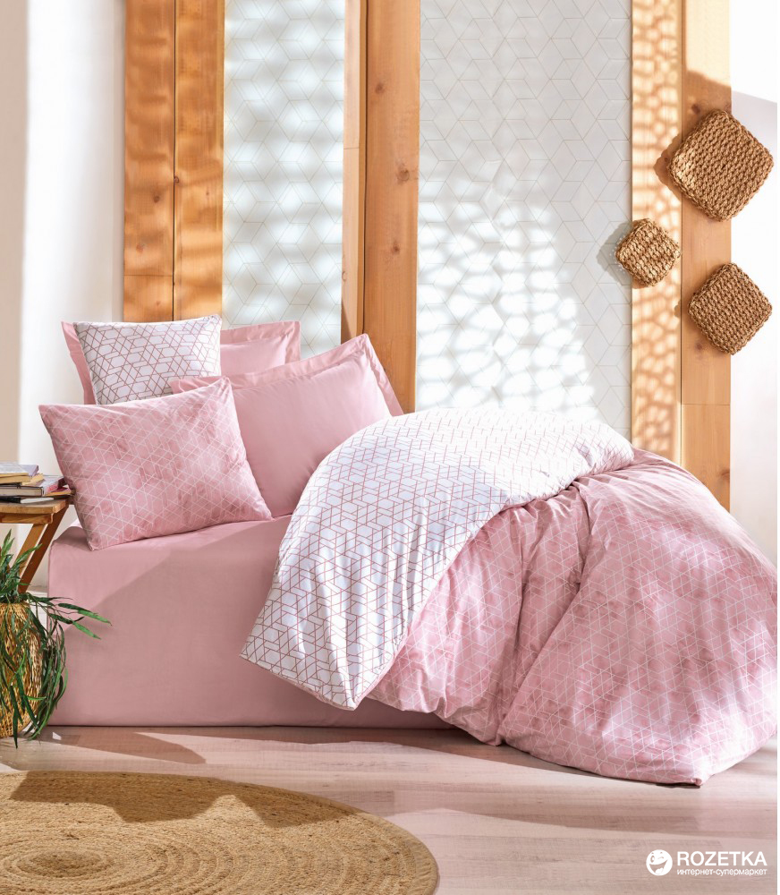 

Комплект постельного белья Cotton Box Ранфорс Minimal Best Pembe 200x220 см