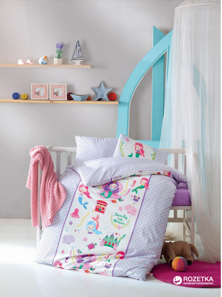 

Комплект постельного белья Cotton Box Ранфорс Deniz Kizi Lila 100x150 см