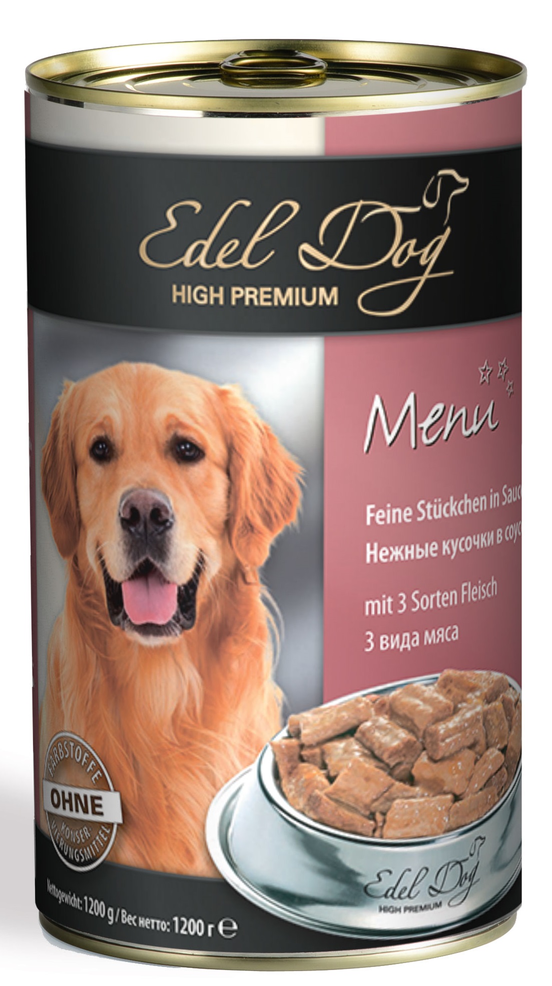 Влажный корм для собак Edel Dog три вида мяса 1.2 кг (4003024180044 ...