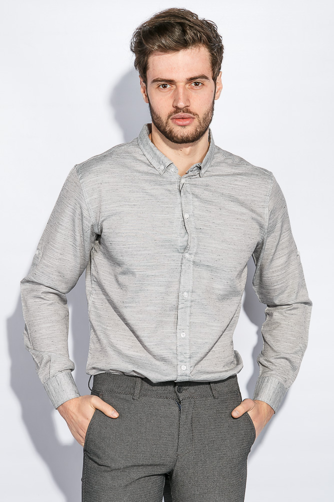 

Рубашка классическая светлая Time of Style 333F013 XXXL Серый