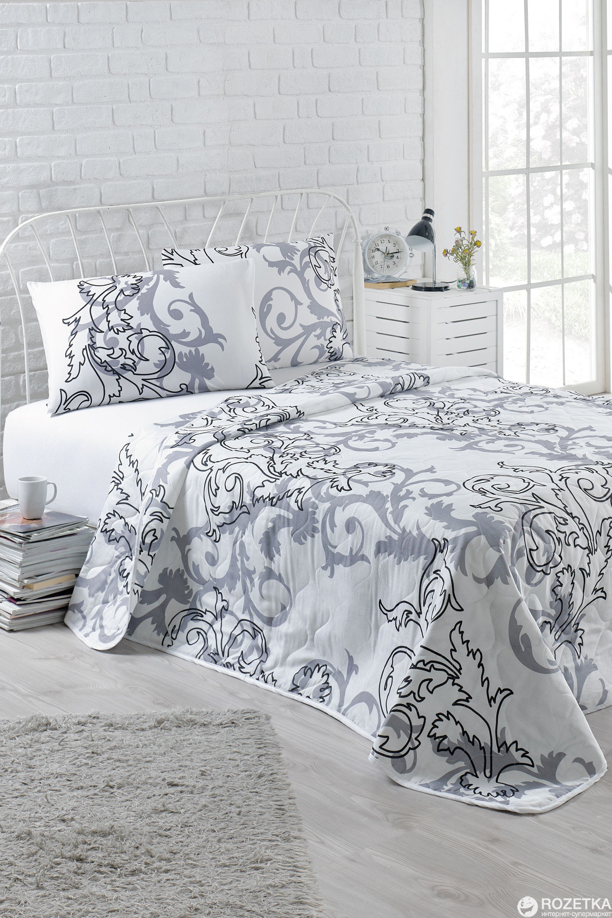 

Покрывало Eponj Home B&W Mare Beyaz 200x220 + наволочки 50x70 2 шт