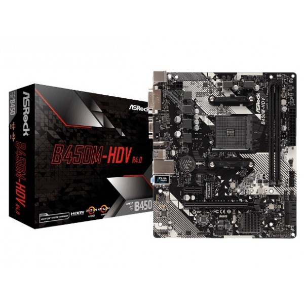 

ASRock B450M-HDV R4.0 Socket AM4