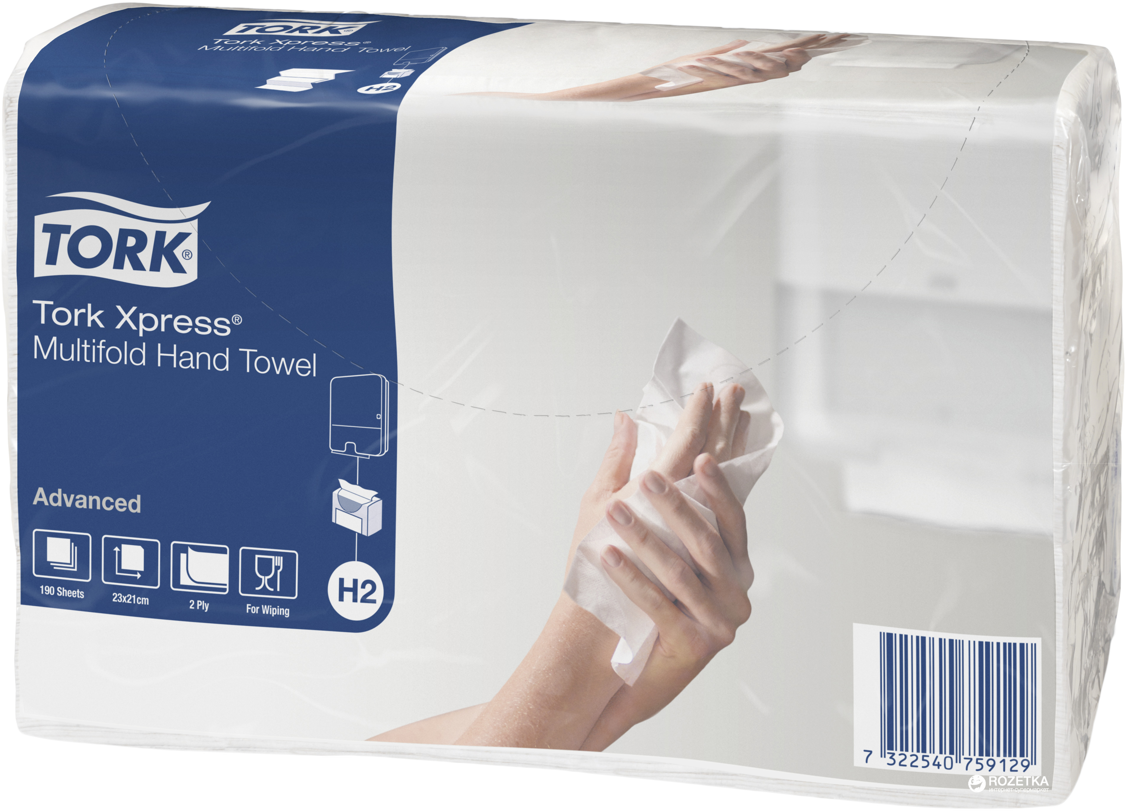 

Бумажные полотенца Tork Xpress Multifold листовые 20 шт