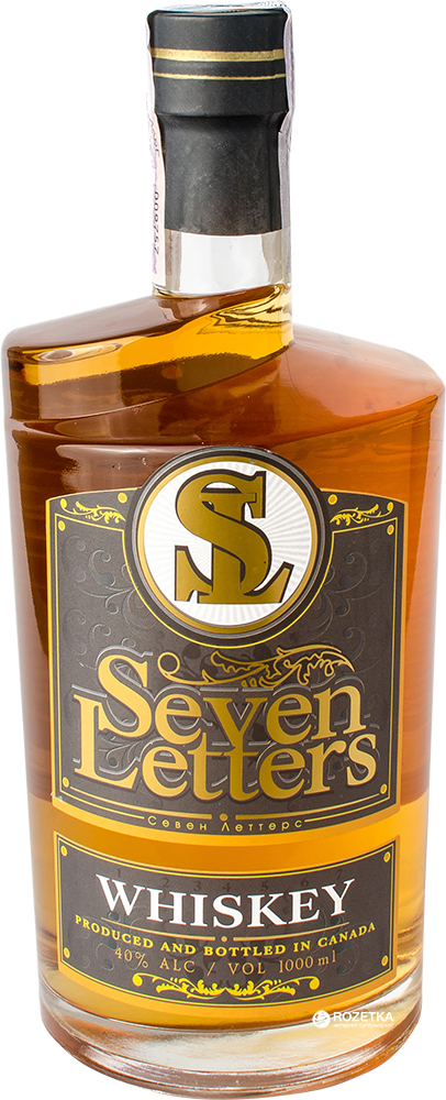 Виски Seven Letters Canadian Whiskey 3 года выдержки 40% 1 л (627843480341)