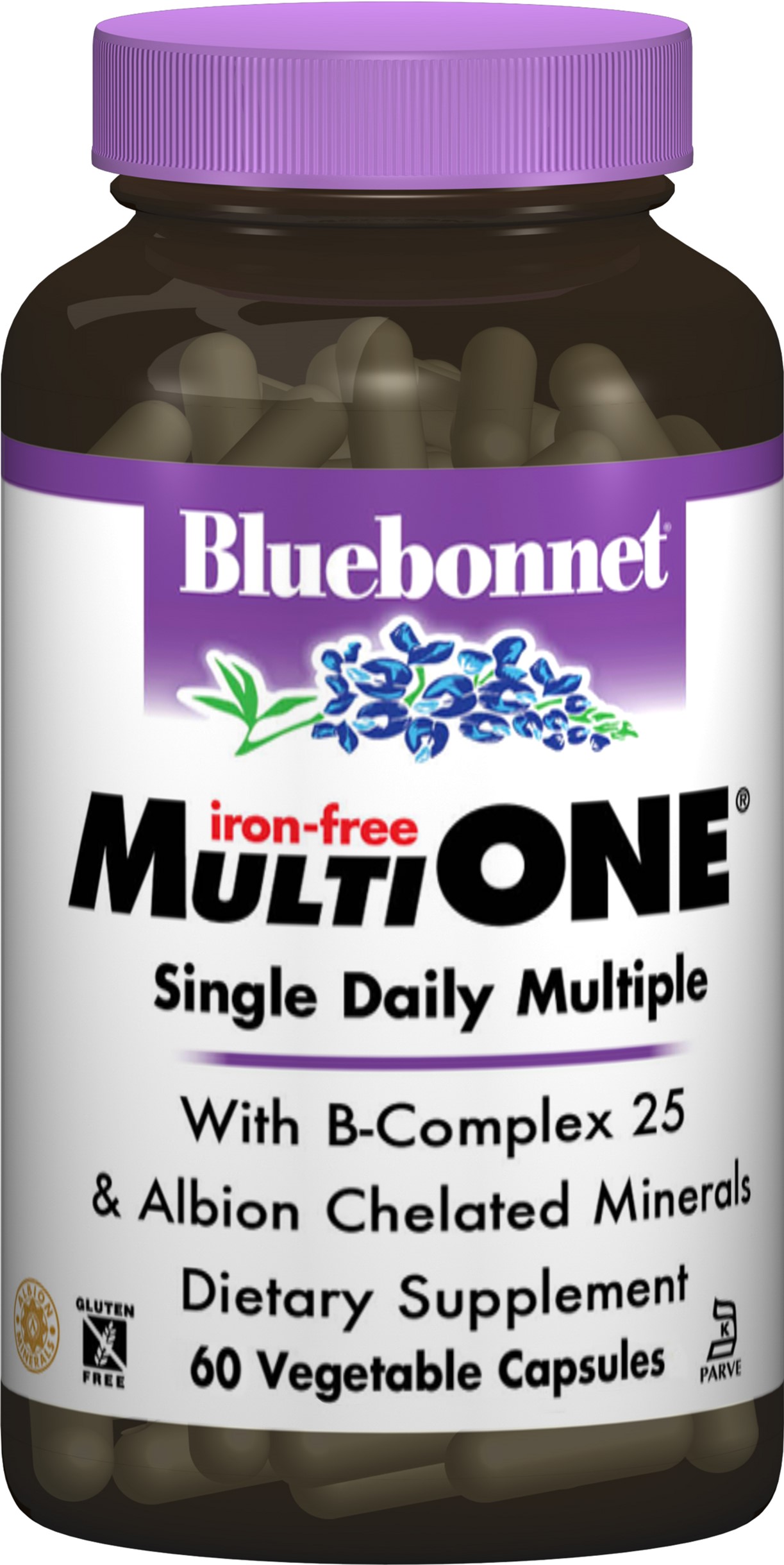 

Мультивитамины Bluebonnet Nutrition MultiONE без железа 60 гелевых капсул (743715001466)