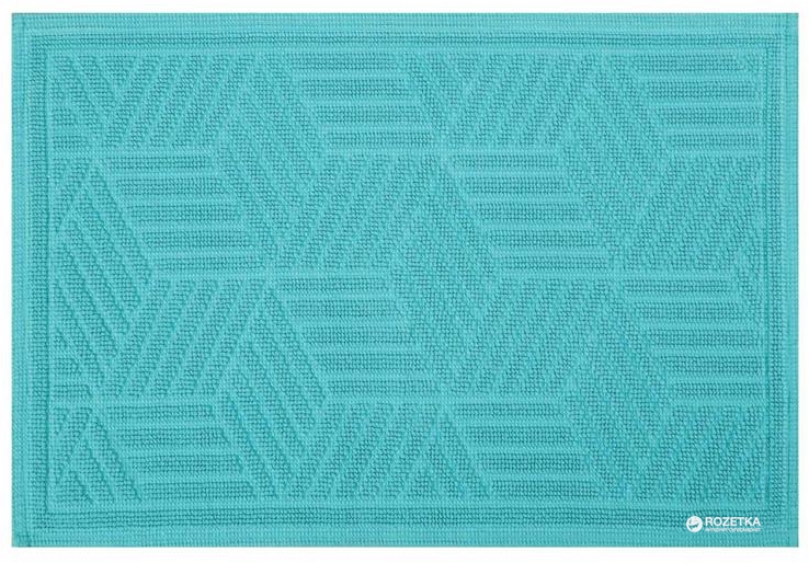 

Коврик в ванную комнату Spirella Cotton Cubo 50х80 см Бирюзовый (10.19217)
