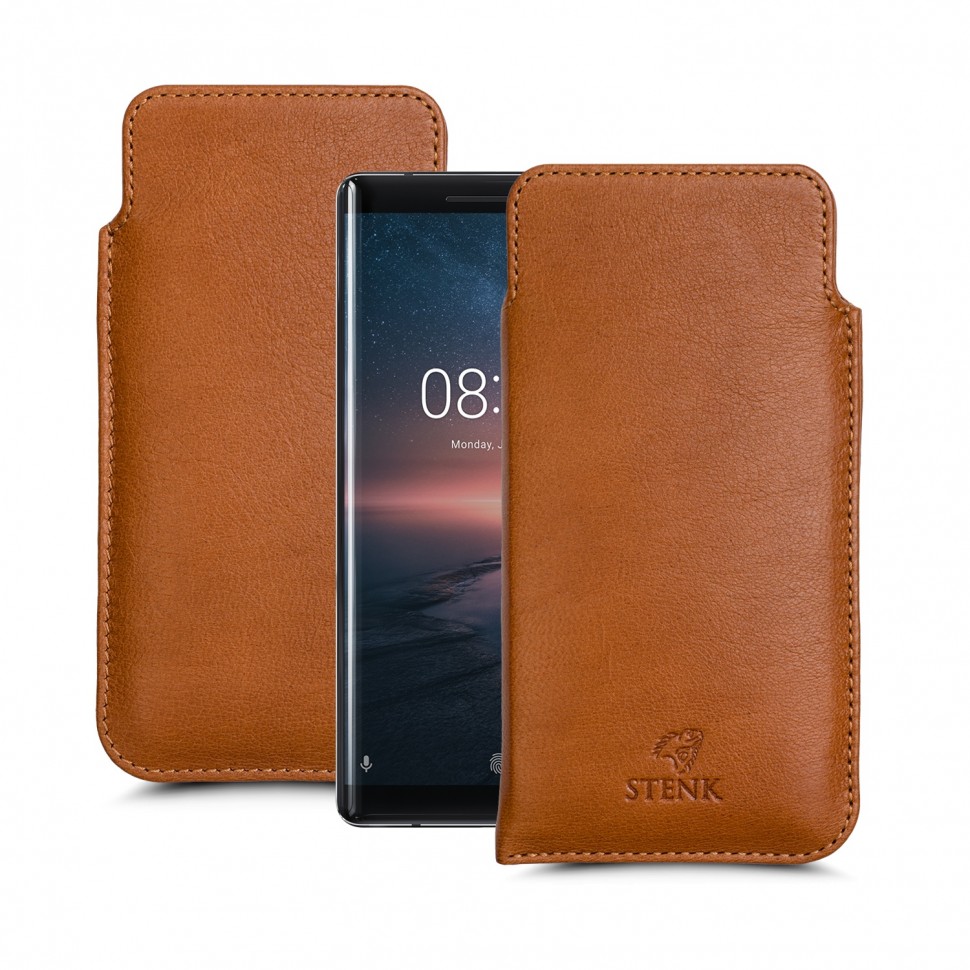 

Футляр Stenk Elegance для Nokia 8 Sirocco Camel