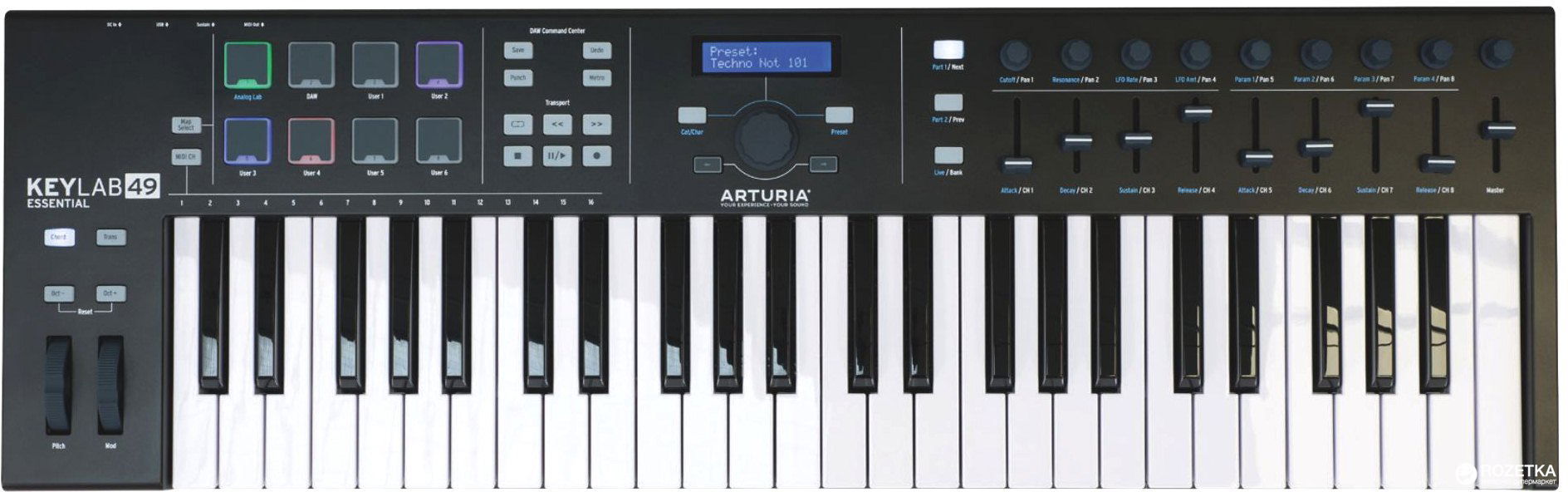 

Arturia KeyLab Essential 49 Black Edition (19-6-8-27)