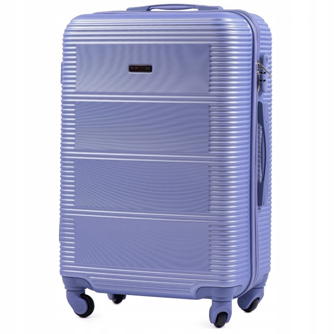 

Средний дорожный пластиковый чемодан WINGS K203 M фиалковый light purple