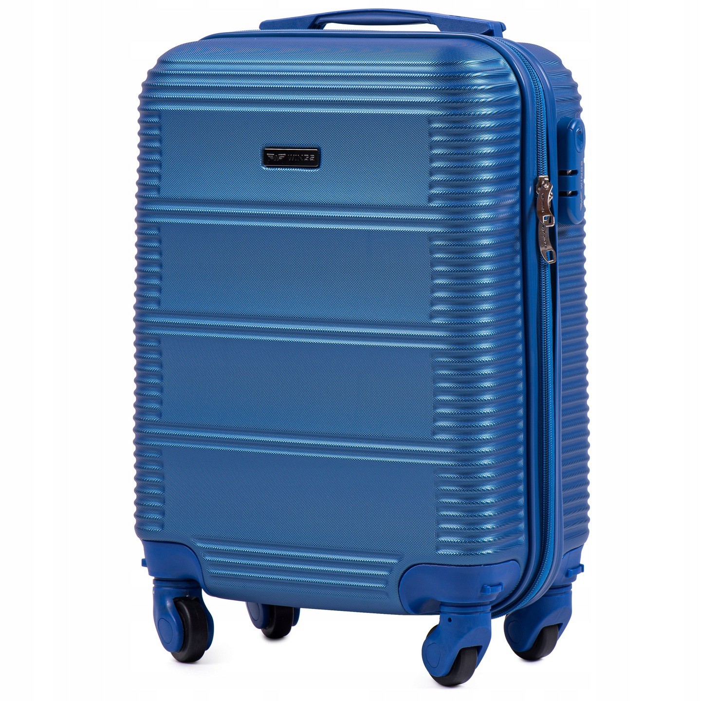 

Средний дорожный пластиковый чемодан WINGS K203 M голубой middle blue