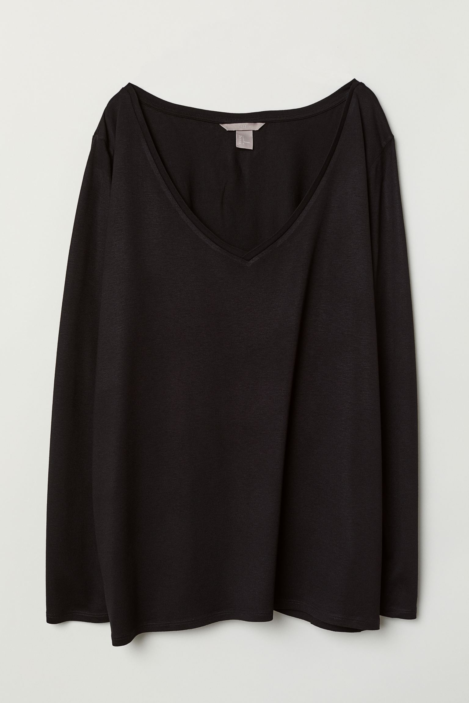 

Лонгслив H&M XL черный 22107035588