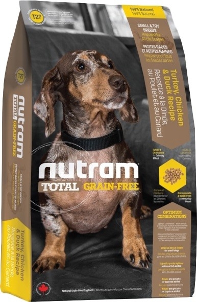 

Cухой корм Nutram T27 Turkey & Chiken Small Breed Dog Food для собак мелких пород со вкусом курицы и индейки 5,4 кг