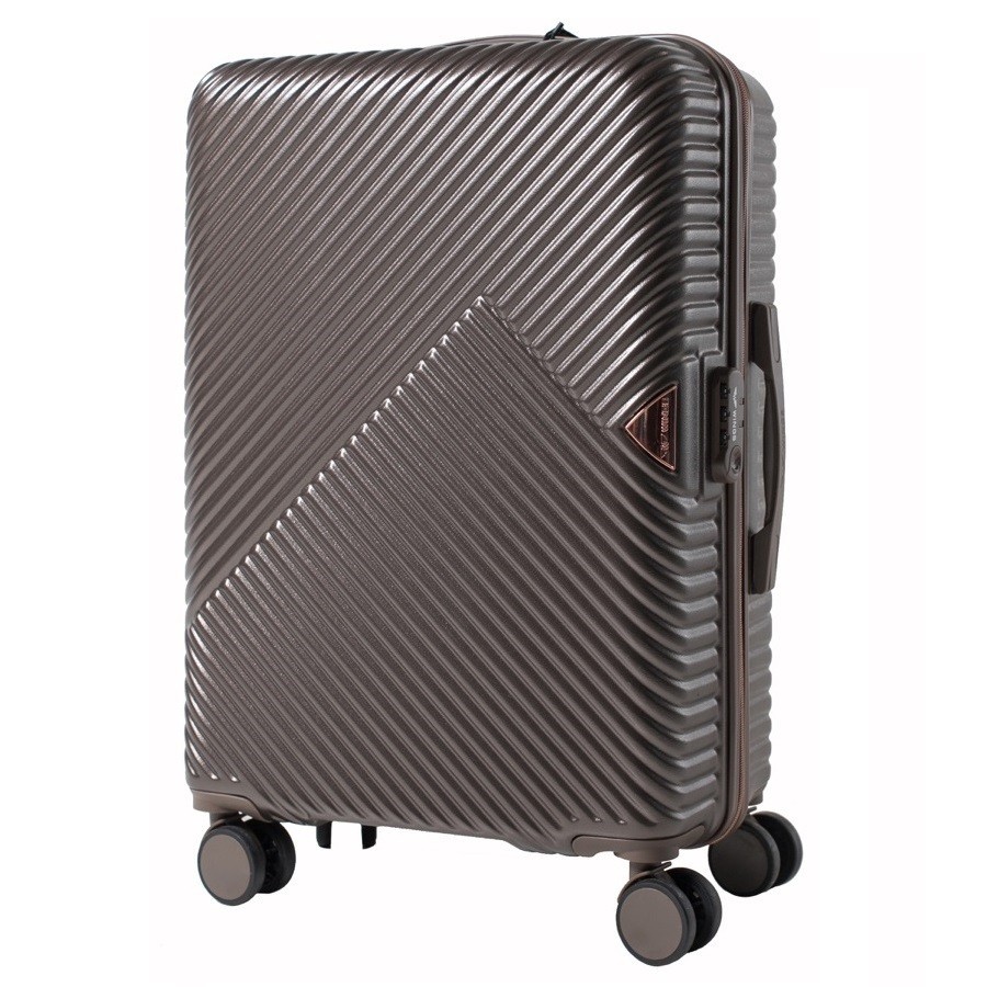 

Средний пластиковый чемодан WINGS WN01 M коричневый coffee