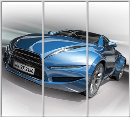 

Шкаф купе Luxe Studio Стандарт-1 Фотопечать Транспорт-33 2100x2300x600 трехдверный