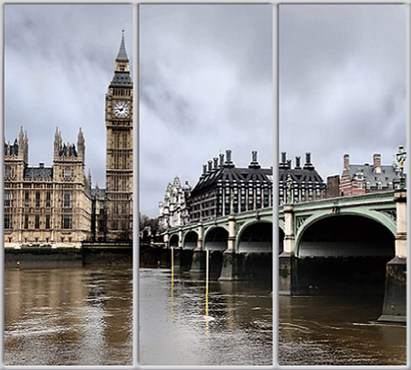 

Шкаф купе Luxe Studio Стандарт-1 Фотопечать Архитектура-108 2100x2100x600 трехдверный