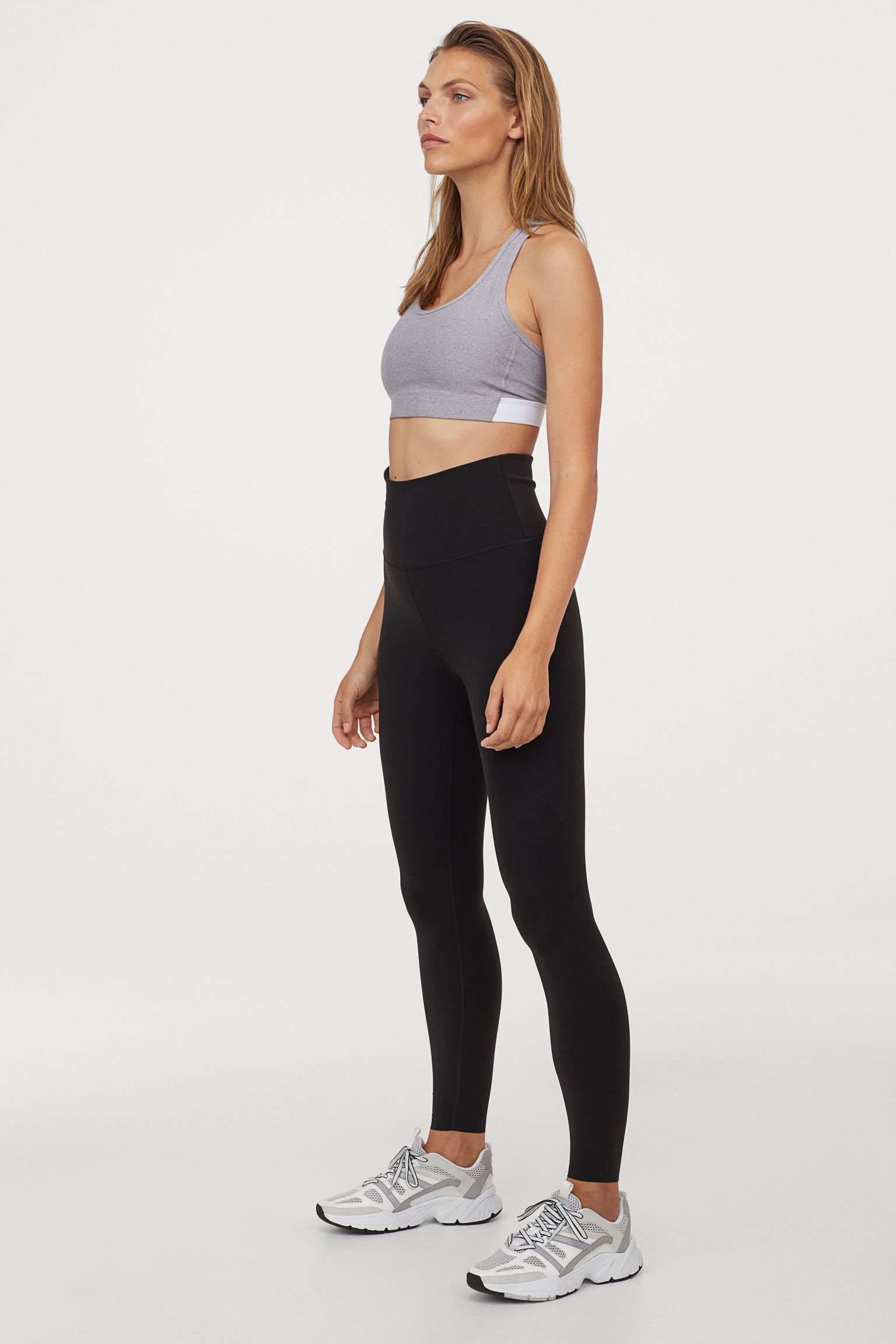 

Спортивные леггинсы H&M  черный 20119075271, Спортивные леггинсы H&M S черный 20119075271