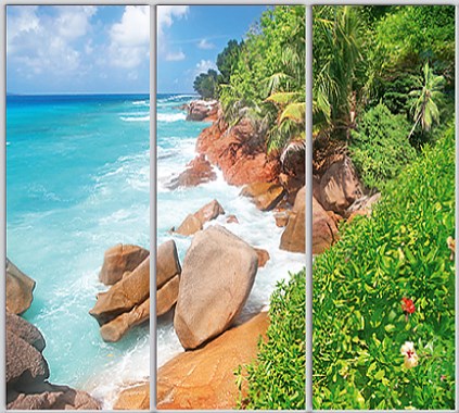 

Шкаф купе Luxe Studio Стандарт-1 Фотопечать Природа-166 2100x2400x600 трехдверный