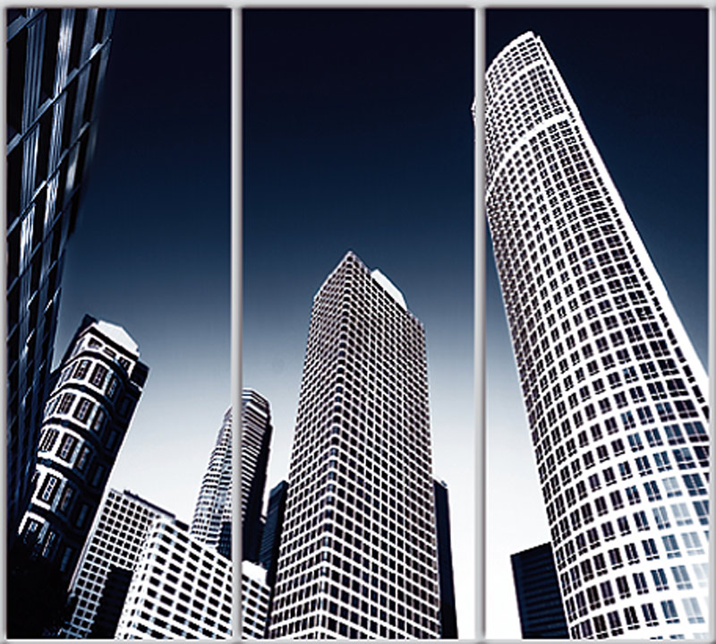 

Шкаф купе Luxe Studio Стандарт-1 Фотопечать Архитектура-137 2100x2100x600 трехдверный