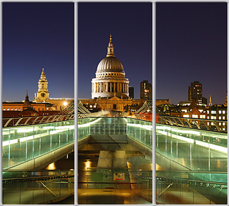 

Шкаф купе Luxe Studio Стандарт-1 Фотопечать Архитектура-143 2100x2100x600 трехдверный