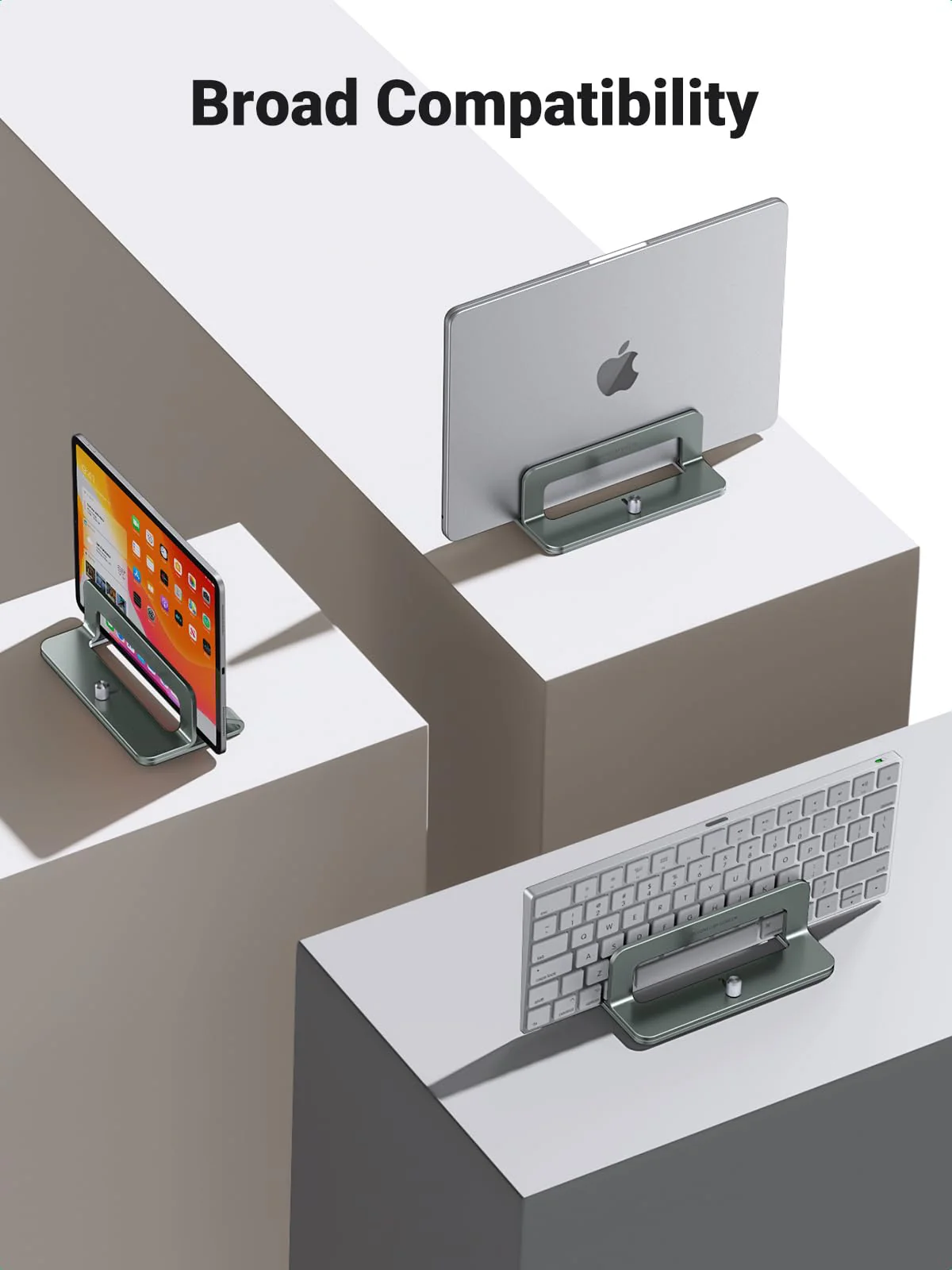 Настільна вертикальна підставка для ноутбука Ugreen LP258 Vertical Laptop Stand Gray (UGR-20471) — фото 8