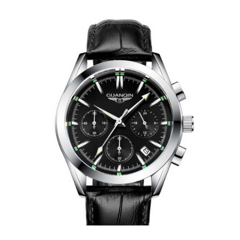 

Часы Guanqin Silver-Black-Black GS19096 CL (GS19096-1ASBB)