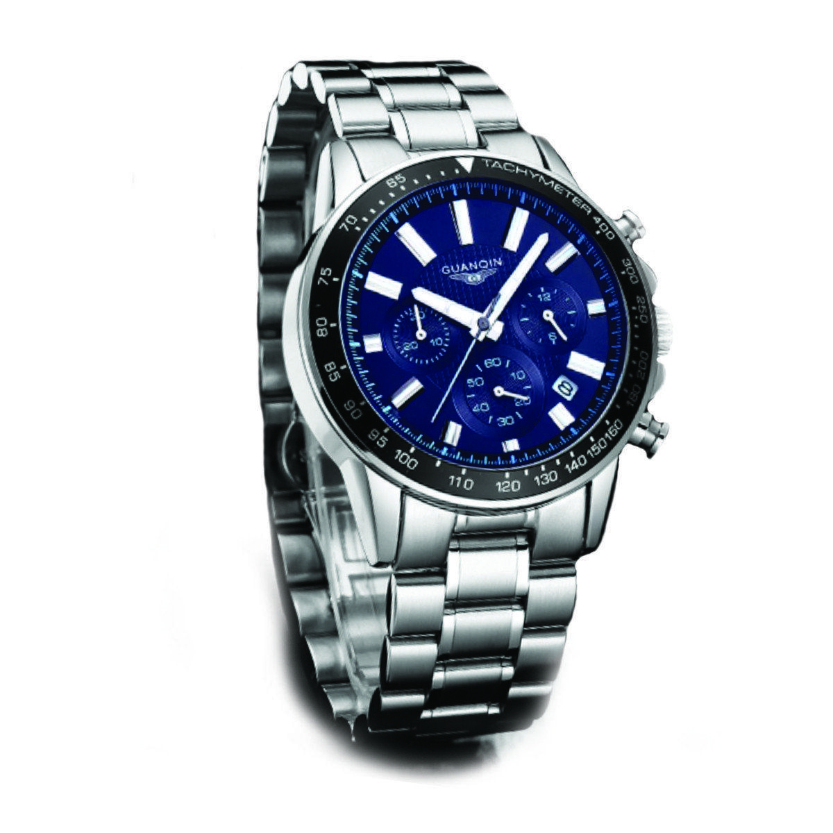 

Часы Guanqin Black-Blue-Silver GS19057 CS