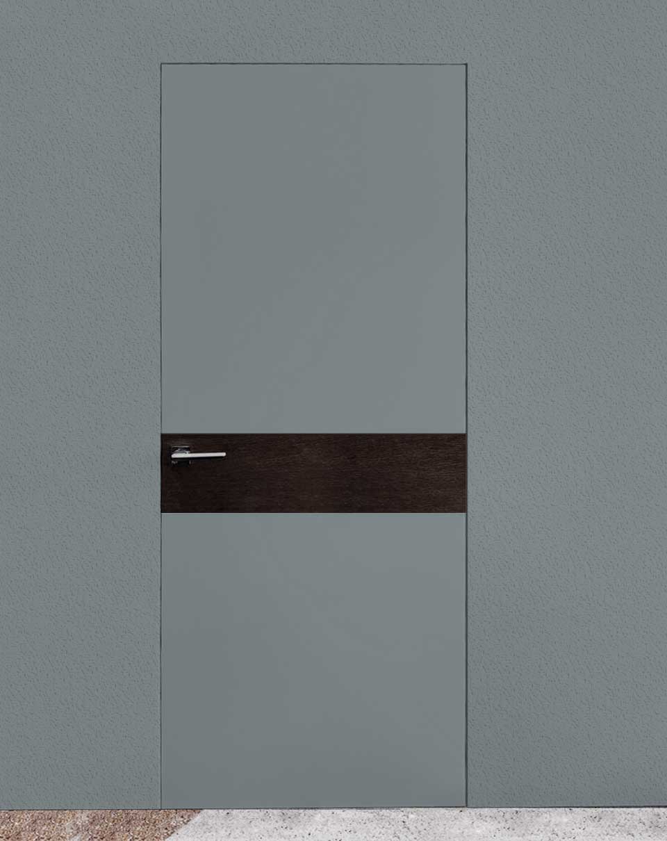 

Межкомнатная дверь Gradius 600х2030 цвет Антик серебро со вставкой скрытого монтажа