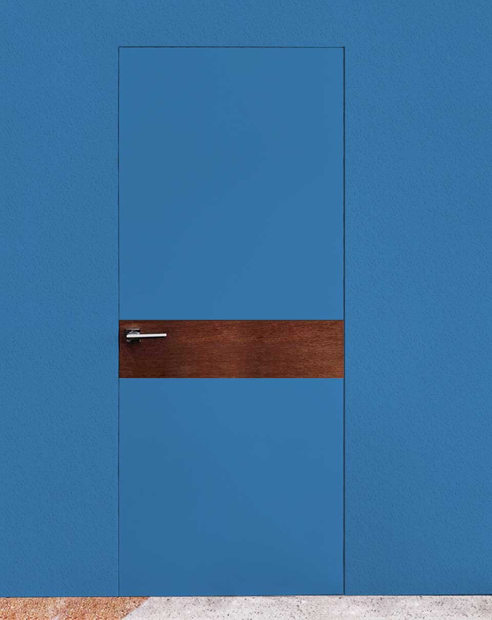 

Межкомнатная дверь Gradius 900х2000 голубая со вставкой скрытого монтажа