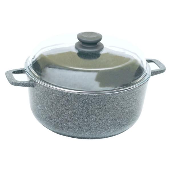 

Кастрюля антипригарная Biol 220 мм x 3 л "гранит-грей"