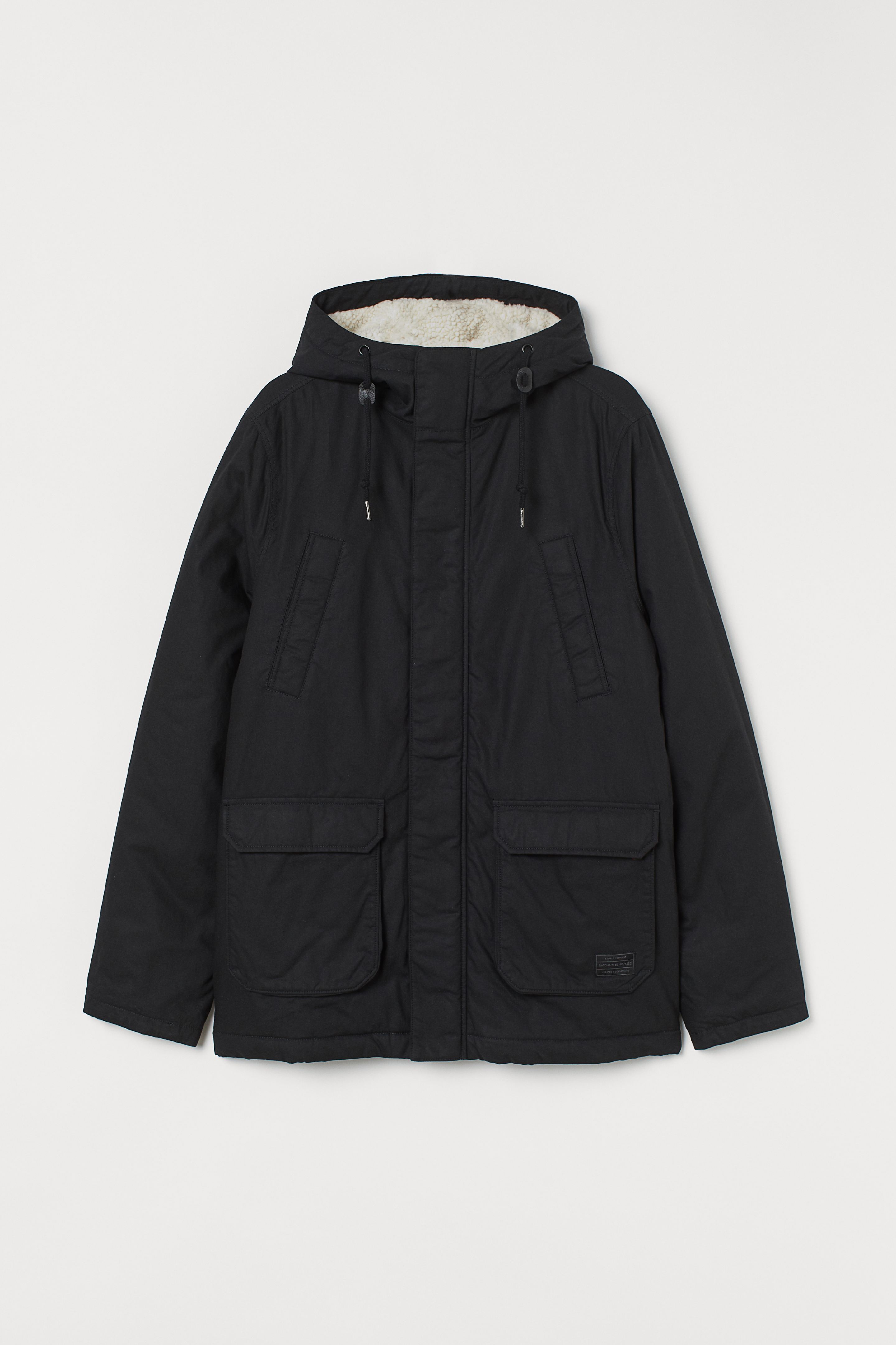 

Парка H&M L черный 4958840