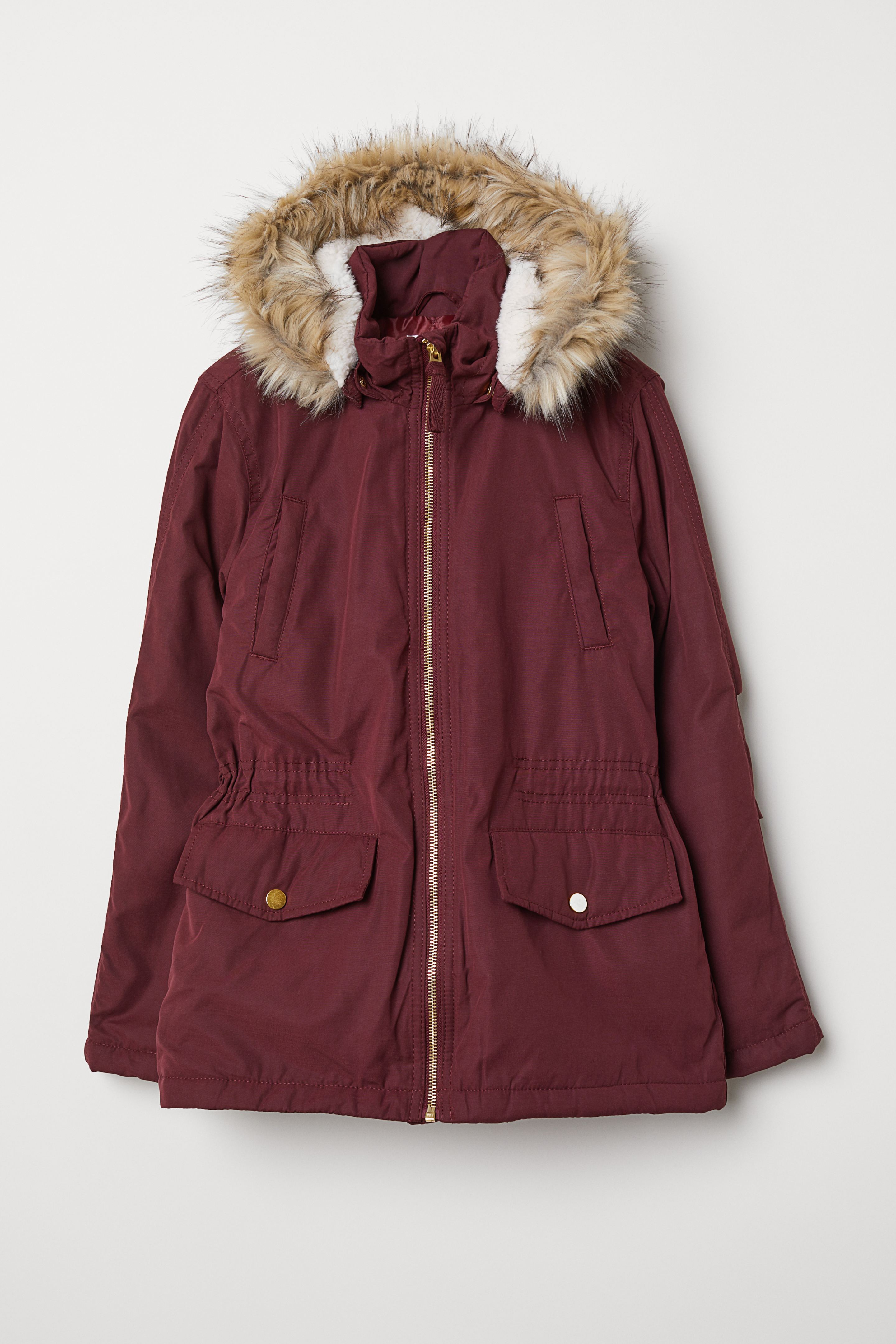 

Парка H&M 134см бордовый 6277698